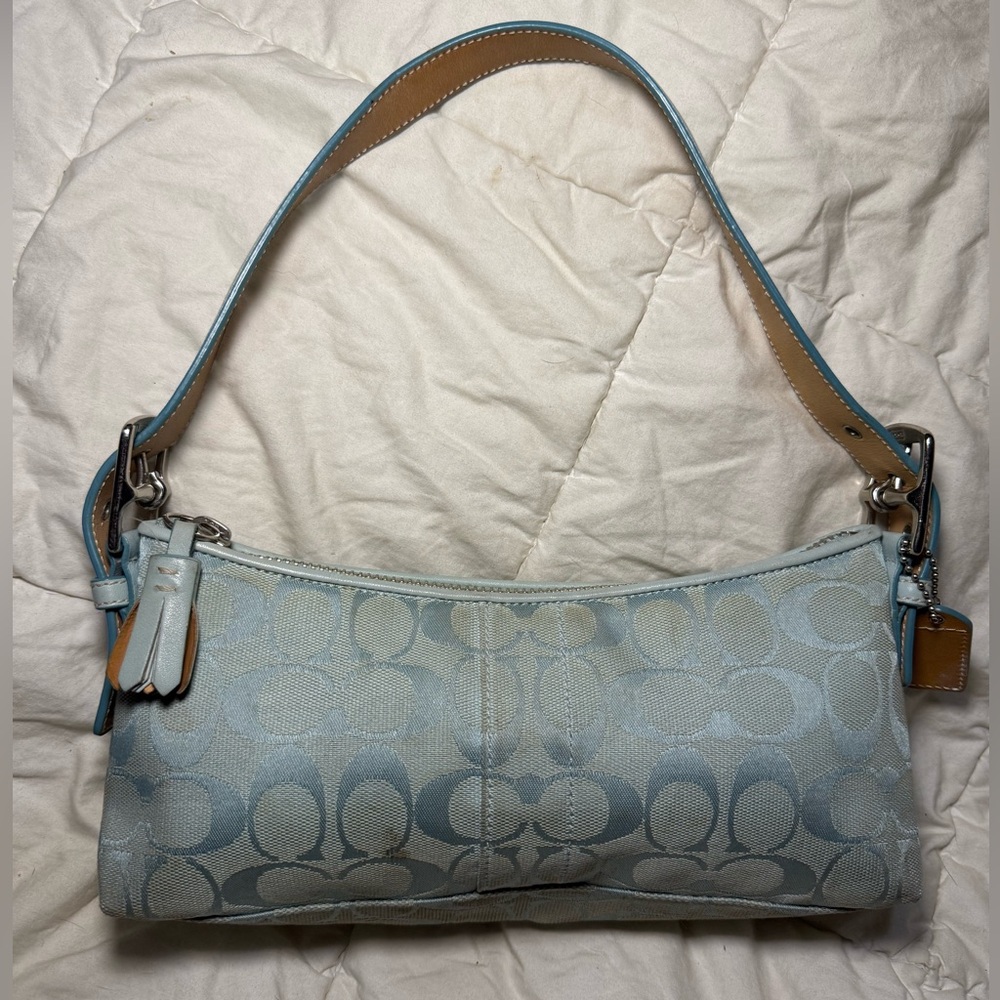 Y2K east west demi shoulder coach bag